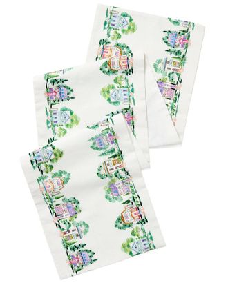 Lenox Spice Village Print Embroidered Runner