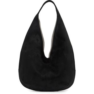 JW PEI Dara Faux Suede Hobo Bag in Black at Nordstrom