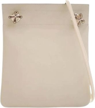 Herm&egrave;s Pre-owned Cross Body Bags, female, White, Size: ONE SIZE Pre-owned Vintage Crossbody Bag