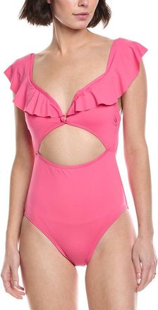 Kate Spade New York Kate Spade New York Ruffle V-Wire One-Piece