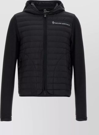 Moncler hooded quilted sweater long sleeves
