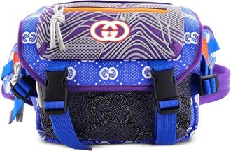 Gucci Buckle Flap Chest Strap GG Fabric with Rubber backpack - Veelkleurig