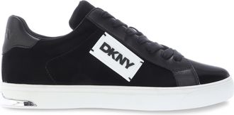 DKNY Dames Aelix Faux Leather Veterschoenen (Zwart)