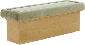 Safavieh Couture Trudy Chenille & Wood Bench