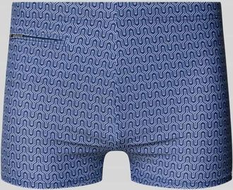 Schiesser Badehose mit Rei&szlig;verschlusstasche Modell Ocean Swim in Marine, Gr&ouml;&szlig;e XXL