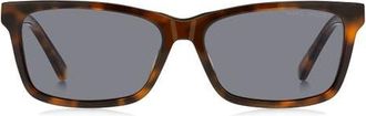 Marc Jacobs 56mm Rectangular Sunglasses in Havana/grey at Nordstrom