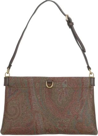 Etro Mini-Clutch Talk - Dames - Schoudertassen - Bruin - ONE Size - Katoen - Tassen