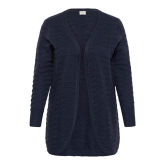 Kaffe Curve Gebreid vest - Dames - Truien - Blauw - Maat: XL