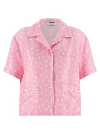 Moschino Pink Oversized Printed Shirt