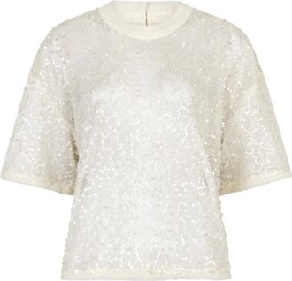 Dante6 Dames, Blouses & Shirts, Beige, Maat: S Chiffon
