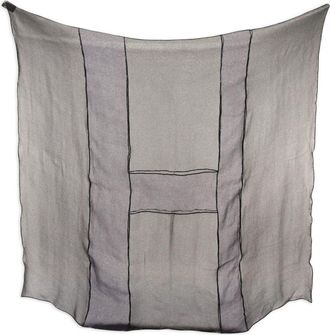 Hermès Foulard in seta con logo H anni 2010 - Nero