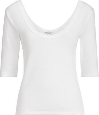 Brunello Cucinelli T-shirt with monili in White at Nordstrom, Size Xx-Large Eu