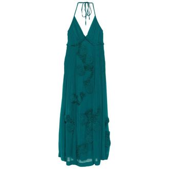 Dries Van Noten Dames, Jurken, Groen, Maat: M Viscose