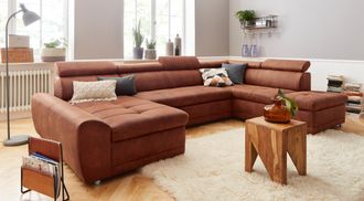 Sit&more Wohnlandschaft &raquo;Riva U-Form&laquo; wahlweise mit Bettfunktion