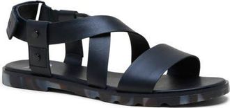 Sorel Ella III Crisscross Sandal in Black/Dark Graphite at Nordstrom, Size 10.5