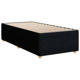 Berkfield Home Soft Bed Frame without Mattress Black Single Fabric