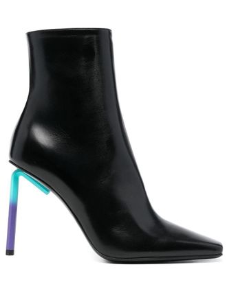Off-white Stivaletti Allen in pelle - Nero