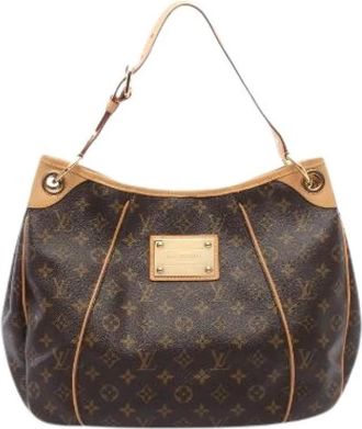Louis Vuitton Pre-owned Galliera PM Monogram Schoudertas - Dames - Vintage Schoudertas - Bruin - ONE Size - Leer - Vintage