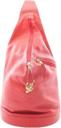 Loewe Pre-owned Cross Body Bags, female, Red, Size: ONE SIZE Pre-owned Anton Leather Backpack