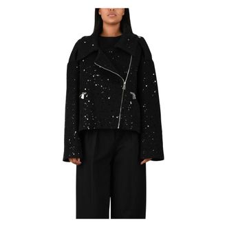 Simona Corsellini A26Cpgb00101 Jas - Dames - Jassen - Zwart - Maat: XS Zijde