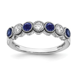 Diamond2Deal 14k White Gold Lab Grown Diamond Wedding Band Ring 1/2Ct Clarity- VS Color- G-H
