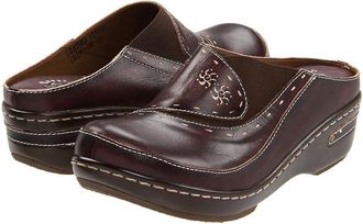 L'Artiste by Spring Step Chino Womens Clog Shoes Brown : EU 42 (US Womens 10.5-11) M, Leather