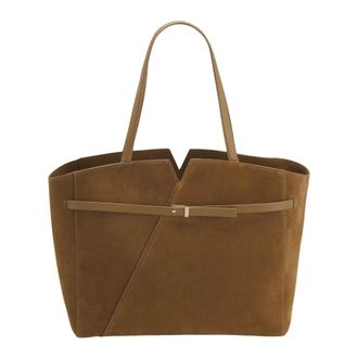 HUGO BOSS Revers Tote - Dames - Tassen - Bruin - Maat: ONE Size Leer