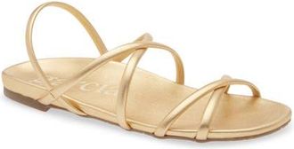 Pedro Garcia Biddy Strappy Sandal in Gold Nappa at Nordstrom, Size 10.5Us