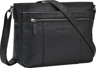 STILORD Bianca Medium Leather Bag for Women Vintage Womens Handbag Crossbody Ladies Shoulder Bag Across Body Genuine Leather Bags with Compartments and Zip Co