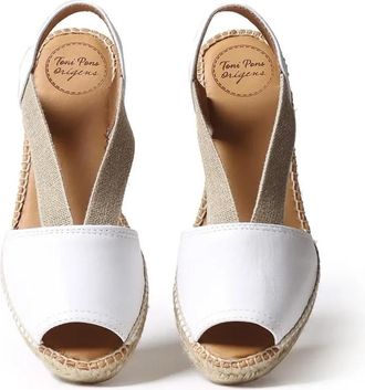 Toni Pons Witte leren espadrilles voor de zomer - Dames - Sandalen - Wit - 42 EU - Leer - Schoenen