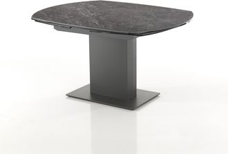 Oresteluchetta Oresteluchetta - Mesa Extensible De Cer&aacute;mica Negra Cm. Al.77 X P.90 X L.120/180