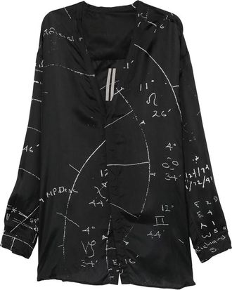 Rick Owens Graphic Print Shirt