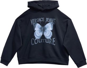 Versace Jeans Couture Cabinet De Curiosit&eacute; Loose-Fit Hoodie - Heren - Hoodies - Zwart - S - Katoen - Hoodies & sweatvesten