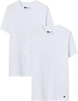 Saxx DropTemp Dry Cotton V Neck Undershirts in White at Nordstrom, Size X-Large