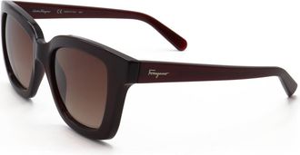 Ferragamo SF955S 613 Transparent Red/Brown