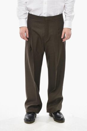 Givenchy Pantaloni in Lana Twill Straight Fit ad 1 Pince taglia 44