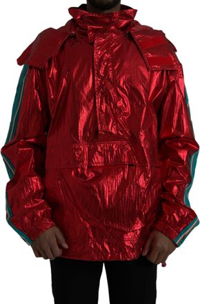Dolce & Gabbana Mens Red Anorak Jacket Model Jkt3844 Nylon - Size EU 54 (Mens)
