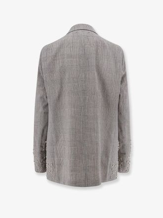 Golden Goose Womens Blazer Maia Virgin Wool Grey Blazers Jacket