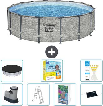 Bestway Piscina Bestway Steel Pro Max Redonda - 488x122 Cm - 8-piezas S582