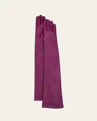 Balenciaga Long Lambskin Leather Gloves