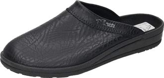 Manitu Mens 220265 Open Back Slippers, Black, Black, Sky, Black, 14.5 UK