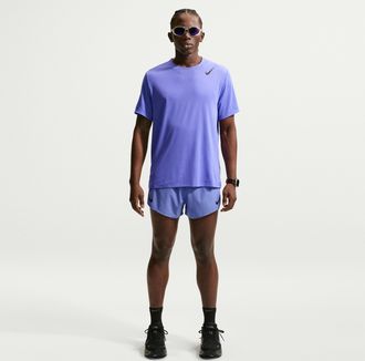 Nike Mens AeroSwift Dri-FIT ADV 4 Brief-Lined Running Shorts in Blue | FN3352-570