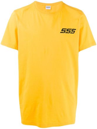 SSS World Corp logo print t-shirt - men - Cotton - S - Yellow