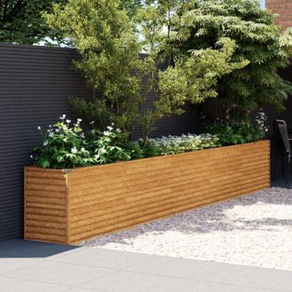 vidaXL Furniture Limited - Jardinera Acero Corten 482x50x69 Cm