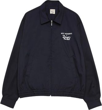 Roy Rogers Jassen, Heren, Blauw, L, Katoen, Katoenen overhemdkraagjas met logo