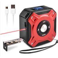OEM Dispositivo De Medici&oacute;n L&aacute;ser De 40 Metros, Cinta M&eacute;trica Digital, Rojo - Crezuo