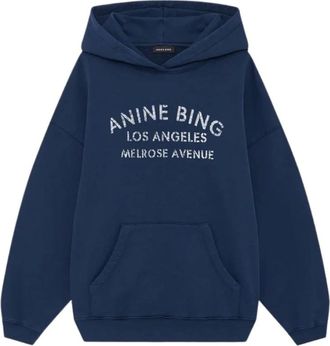 Anine Bing Truien - Dames - Hoodies - Blauw - S - Hoodies & sweatvesten