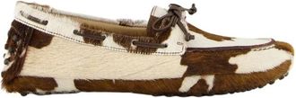 Le Monde Beryl Calf Hair Driver Moccasins - Dames - Bootschoenen - Veelkleurig - 38 EU - Leer - Schoenen