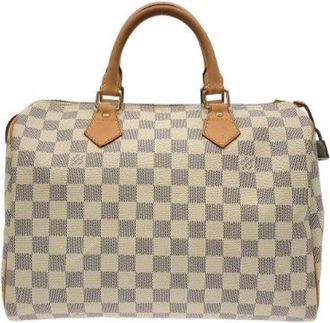 Louis Vuitton Tweedehands Canvas Louis Vuitton tassen - Dames - Vintage Handtas - Beige - ONE Size - Vintage