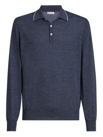 Brunello Cucinelli Long Sleeves Polo Shirt
